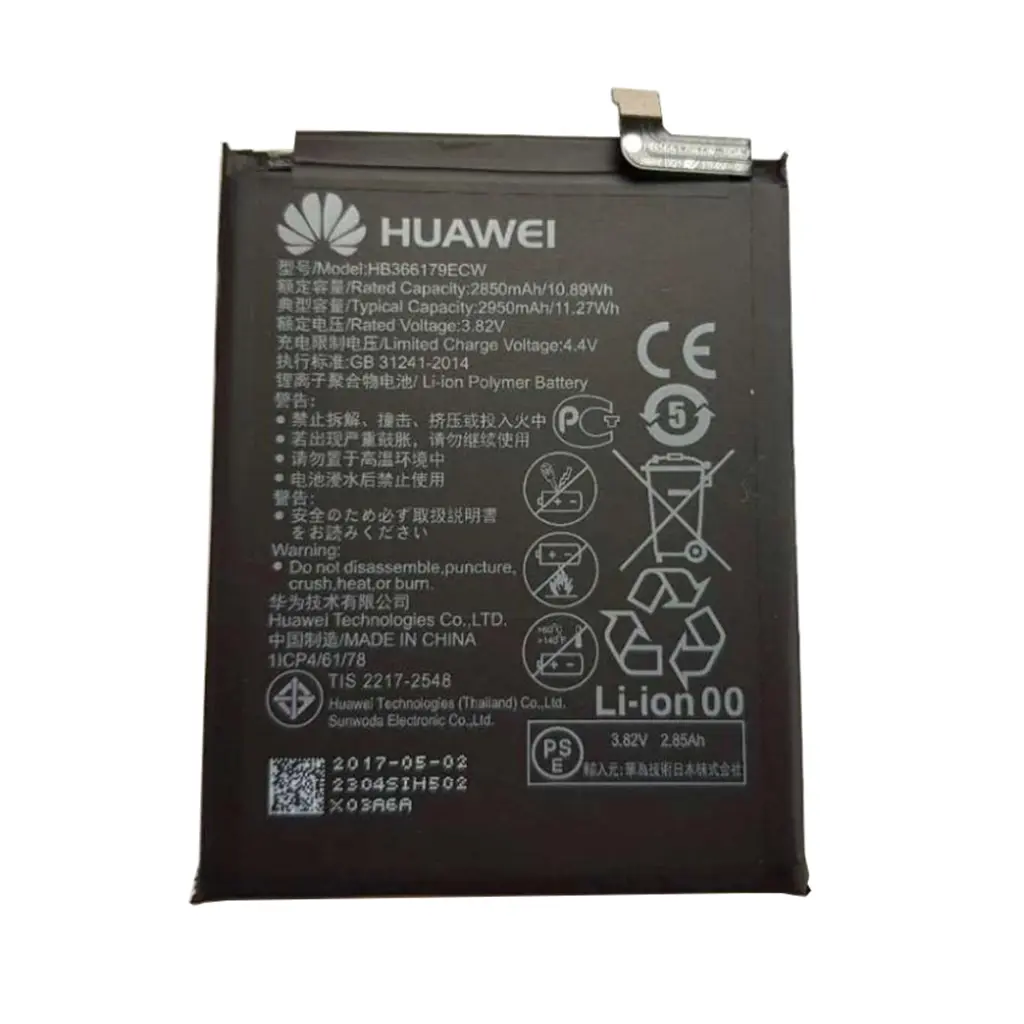 باتری موبایل مدل HB366179ECW ظرفیت 2950 میلی آمپرساعت مناسب برای گوشی موبایل هوآوی nova 2
