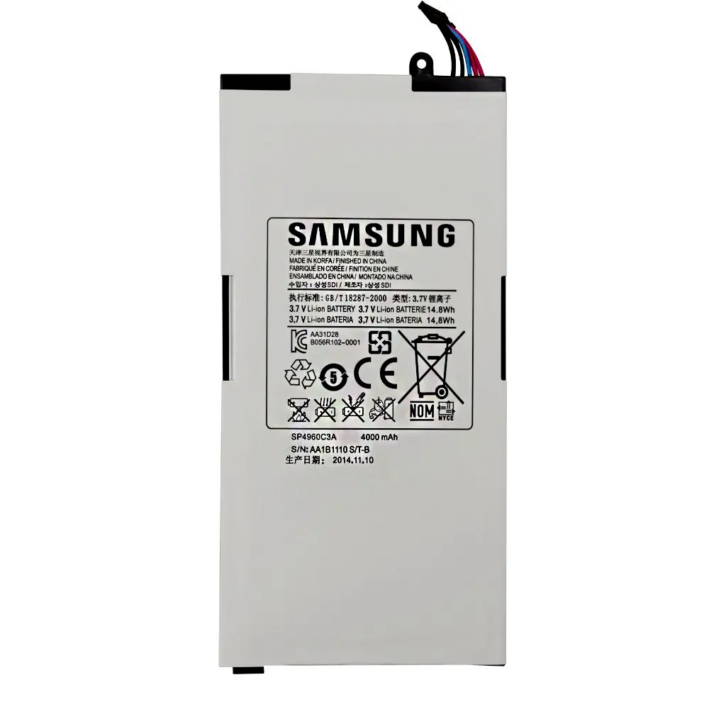 باتری تبلت مدل SP4960C3A ظرفیت 4000 میلی آمپر ساعت مناسب برای تبلت سامسونگ Galaxy Tab P1000