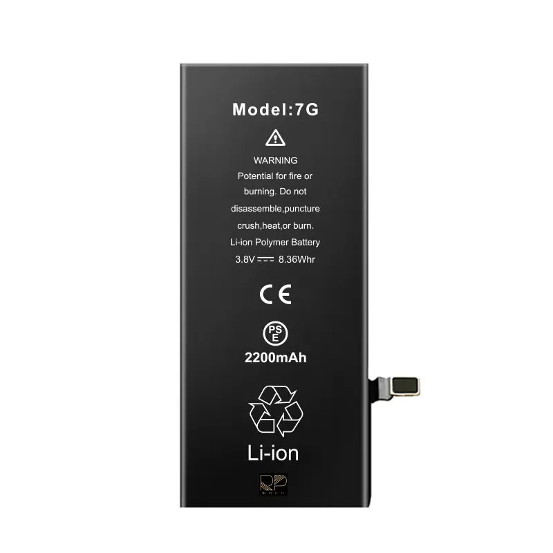 باتری موبایل مدل 7G ظرفیت 2200 میلی آمپر ساعت مناسب برای گوشی موبایل اپل iPhone 7G