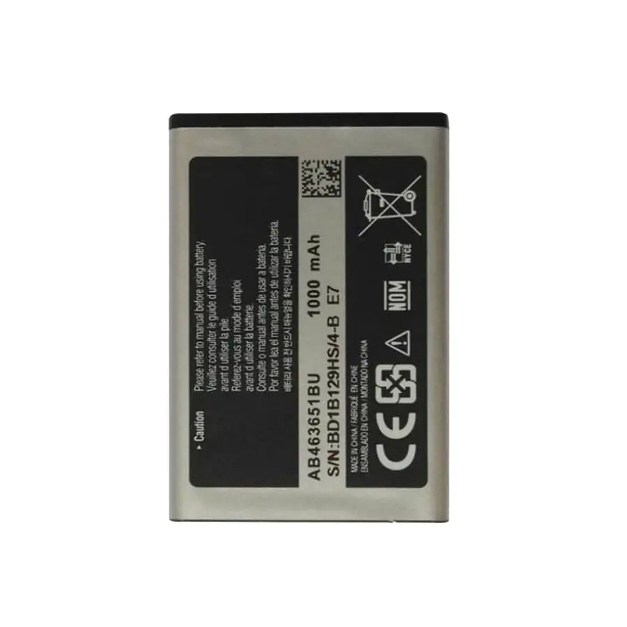 باتری موبایل مدل AB463651BU ظرفیت 1000 میلی آمپر ساعت مناسب برای گوشی موبایل سامسونگ Galaxy CorBy/S3650